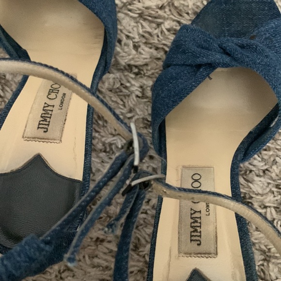 Jimmy Choo Denim Heels - Picture 7 of 7